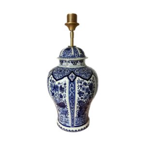 Lampenvoet Delftsblauw Boch lamp, Blauw Wit Handgemaakt Tafellamp Delfts by Boch | Lauren S