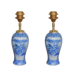 Tafellamp Blauw Chinees Porselein Set van 2 Chinese Lampen Vintage Chinoiserie | Lauren S