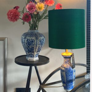 Lamp Blauw Chinees Porselein Vaaslamp | Upcycle Handgemaakt | Design Lampenvoet | Bohemian & Eclectisch | Lauren S Verlichting