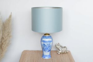 Lamp Blauw Chinees Porselein Tafellamp Upcycle en Handgemaakt Lampenvoet | Lauren S