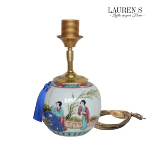 Tafellamp Gemberpot Lamp Famille Rose Vintage Stijl, Chinees Porselein | Lauren S