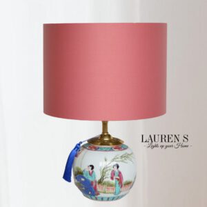 Tafellamp Gemberpot Lamp Famille Rose Vintage Stijl, Chinees Porselein | Lauren S